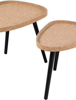 INOSIGN Beistelltisch (Set, 2-St., 2er Set), Tischplatte aus Kork