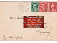 Briefmarken, stamp, Amerika George Washington 1 + 2 Cent auf Brief - Sinsheim