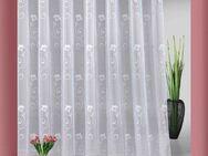 Weckbrodt Gardine Lilly, Smokband (1 St), halbtransparent, Jacquard, Jacquard, strukturiert, Allover,Motiv,floral,Bleiband, nach Maß, Store