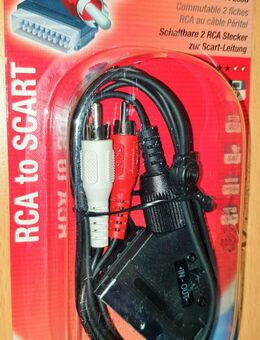 Philips Cinch Scart Adapter 2 x RCA Kabel 1,5 m umschaltbar (NEU) - Verden (Aller)
