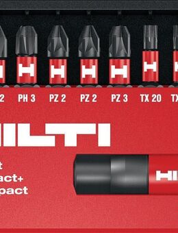 Hilti Bit-Set Diamant-Schlagschraubendreherklingen S-BS (IMP) Bit-Set S-BSC UNI 25/1" IMP (10) #2039190 - Wuppertal