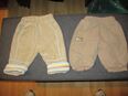 neu, 2 kuschelige babyhosen, gr. 62, beige, gummibund in 75172