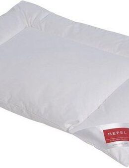Hefel Synthetikkopfkissen Bauchschläferkissen, Entlastet Nacken- und Rückenmuskulatur, Füllung: 100% Hefel-PES-Softbausch, Bezug: 100% Baumwolle, Bauchschläfer, Kopfkissen 40x80 cm, 80x80cm, flach