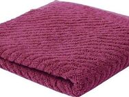 ROSS Handtuch Smart, Frottier (2-St), Uni-Rippe mit Velourslabel