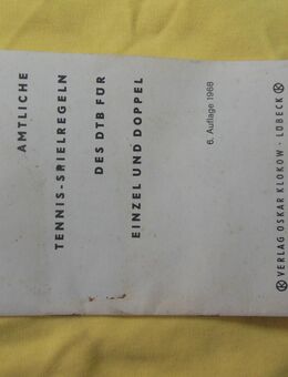Tennis Spielregeln von 1968 - München Maxvorstadt