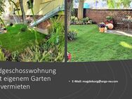 Gartenwohnung mit Balkon und moderne Einbauküche - Magdeburg