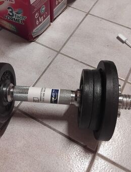 > Kurzhantel mit Gewichten – wie neu, verstellbar - Ludwigshafen (Rhein)