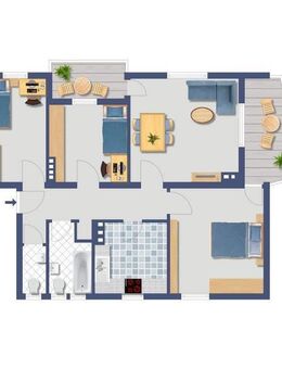 vermietete Wohnung mit Balkon und TG-Stellplatz nach Wunsch - Köln