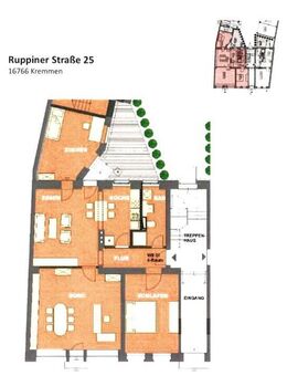Schöne Erdgeschosswohnung mit Terrasse in Kremmen - Kremmen