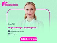 Projektmanager (m/w/d), R&D, Engineering - Nürtingen