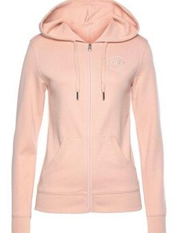 H.I.S Kapuzensweatjacke mit seitlichem Piping und kleiner Markenstickerei, Loungewear