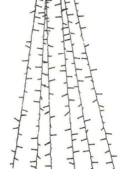 KONSTSMIDE LED-Baummantel, 1080-flammig, Micro LED Compactlights Lichterkette mit Ring