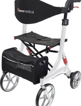 bescomedical Rollator Spring Medium, Größe M (Sitzhöhe 56cm), höhenverstellbare Griffe
