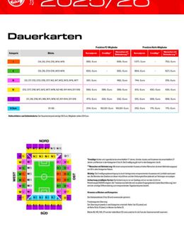 FC Köln Dauerkarte Saison 2025/26 - Düsseldorf