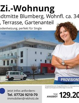 Single-Wohnung mit Terrasse in Blumberg – Klein aber fein! - Blumberg