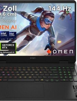 HP OMEN 16-am Intel Gaming-Notebook (40,6 cm/16 Zoll, Intel Ultra 7 255H, GeForce RTX 5060, 2000 GB SSD)