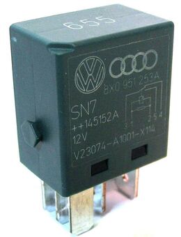 Original VW Audi Relais Nr. 655 / 8X0951253A / V23074-A1001-X114 - 12V - Biebesheim (Rhein)