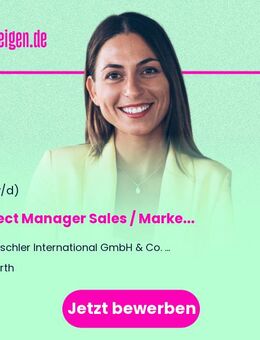 Project Manager (m/w/d) Sales / Marketing - Hürth