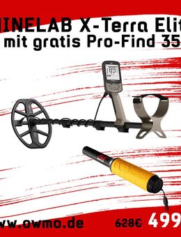 Minelab X-Terra Elite Metalldetektor + Pro-Find 35 Pinpointer - Leer (Ostfriesland)