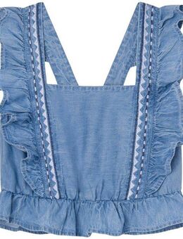 Pepe Jeans Rüschenbluse QUELA mit Rüschen am Träger und Saum