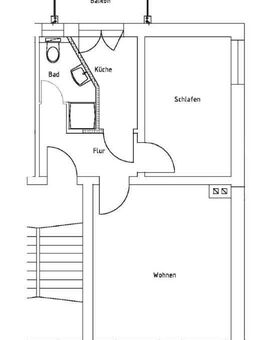 Großzschocher I freundliche 2-Zimmer-Wohnung I Balkon I Laminat I Tageslichtbad mit Wanne - Leipzig