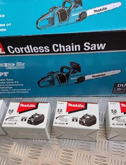 Makita Akku Kettensäge DUC353 + Original Akkus 4 Stück 1850B - neu unbenutzt - - Erfurt