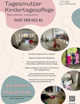 Kindertagespflege in 18107 Elmenhorst hat freie Plätze 2025 - Elmenhorst-Lichtenhagen