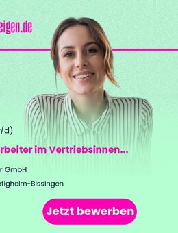 Mitarbeiter (m/w/d) im Vertriebsinnendienst / Kundenservice Vollzeit / Teilzeit - Bietigheim-Bissingen