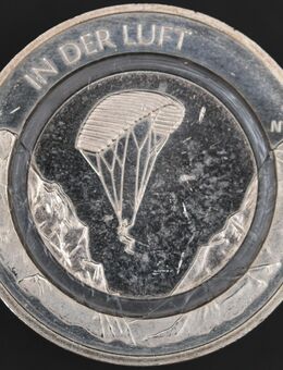 10 Euro 2019, "in der Luft" Münze mit Polymerring "J", neu - Mönchengladbach