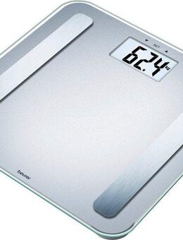 BEURER Körper-Analyse-Waage BF 183, Messung von Gewicht, Körperfett, Muskelanteil, BMI, u.v.m, Mit Elektroden, Trittfläche aus 6mm starkem Sicherheitsglas