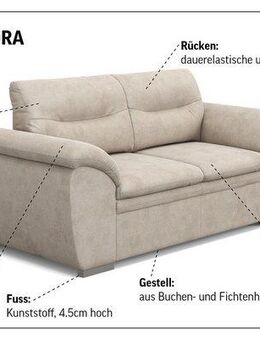 COTTA 2-Sitzer Leandra, Polstergarnitur, auch als Set erhältlich