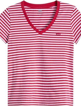 Levi's® V-Shirt PERFECT VNECK mit Mini-Batwing-Logostickerei