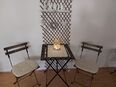 Set 2 Stühle & 1 Tisch Holz mit Metallgestell in 28870