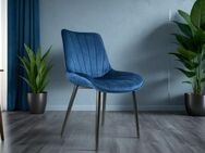 Samt Esszimmerstühle Königsblau Neu - Berlin