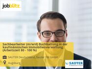 Sachbearbeiter (m/w/d) Buchhaltung in der kaufmännischen Immobilienverwaltung (Arbeitszeit 80 - 100 %) - Augsburg