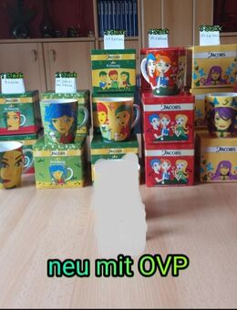 Jacobs Krönung Sammeltassen, Ritzenhoff, neu, 4 Bilder - Immenhausen