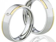 Partnerringe Titan MOR68 mit Goldfarbiger BEschichtung - Aholming