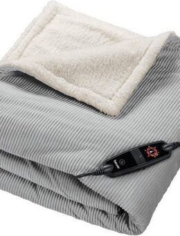 BEURER Heizdecke HD 81 Cord Light Grey Green Planet