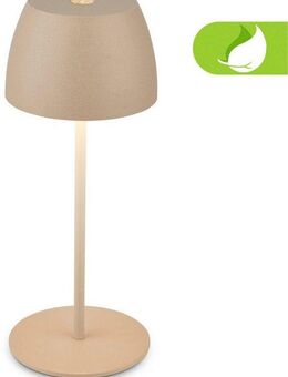 Briloner Leuchten LED Außen-Tischleuchte Serina Mini, Dimmfunktion, USB-Ladefunktion, LED fest integriert, Extra-Warmweiß, Akku Tischlampe, kabellos, IP44, Wohnzimmer, Schlafzimmer, Outdoor