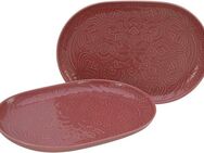 CreaTable Servierplatte Orient Mandala, Porzellan, (Set, 2-tlg), Servierset, je 28x20 cm