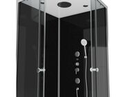 Marwell Komplettdusche Black Suqare, BxT: 90x90 cm, Einscheibensicherheitsglas, Komplett-Set, 90 x 90 x 210 cm - Eckdusche