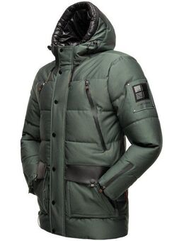 Stone Harbour Winterjacke Mitjaa Warm gefütterter Herren Wintermantel mit doppelter Kapuze