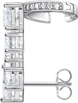 THOMAS SABO Single-Ohrstecker mit weißen Steinen, H2279-051-14, mit Zirkonia (synth)