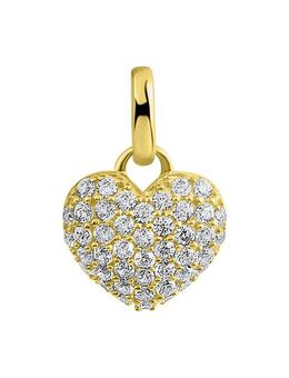 Fascination by Ellen K. Kettenanhänger 375/- Gelbgold Herz Zirkonia