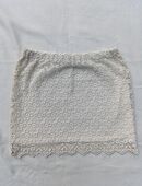 Cremeweißer Spitzenrock in 66440