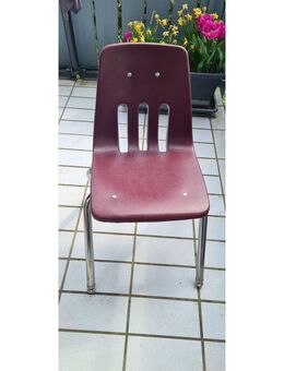 Kinderstuhl, Outdoorstuhl VIRCO 9000 dunkelrot (18x Stück) - Stuttgart