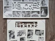 2.große Bilderrahmen "Friends & Memories" Weiss **Neuware** O.V.P. 73/38cm und 61/46cm - Köln