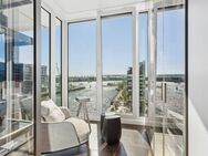 Schwebendes Wohngefühl über dem Wasser - stilvolles Designapartment mit großzügiger Süd-West-Loggia - Hamburg