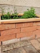 Bausatz günstiges Hochbeet Gartenbeet Kräuterbeet Pflanzkübel original alte Mauersteine Ziegelsteine DIY in 06198