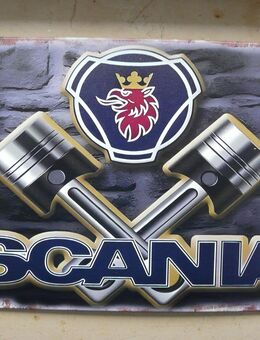 Metallschild / Blechschild…. SCANIA - Leverkusen